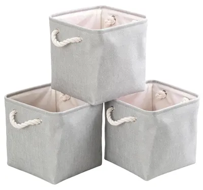 Produktbild von Omgoods – Set aus 3 faltbaren Aufbewahrungsboxen für Kleidung und Spielzeug