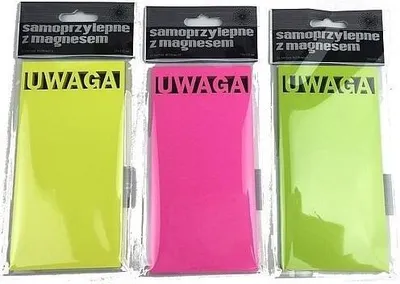 Zdjęcie produktu dla Karteczki elektrostatyczne 75x75mm 100K Uwaga MIX