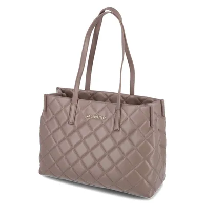 Produktbild von Valentino Damen Tote Bag/ Schultertasche/ Shopper OCARINA Taupe Kunstleder Laptopfach recycelt -