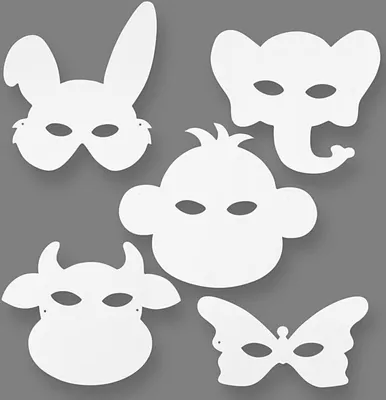 Image de Masques de bricolage Animaux, 16pcs.