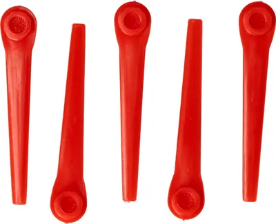 Produktbild von vhbw 5x Ersatz-Messer kompatibel mit Gardena Comfort-Cut Li18/23R 9825, Li18/23R 9825-20 Rasentrimmer - Ersatzklinge Orange, Kunststoff