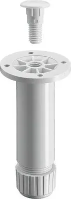 Produktbild von Hettich Sockelverstellfuß 3,0 x 10 -11 cm Kunststoff weiß - 1 Stück