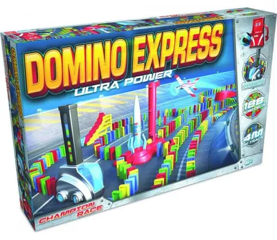 Image de Domino express ultra power - 188 dominos + power dealer - goliath - 81009 - jeu construction