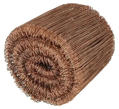 Image de Fil de fer à oeillets DOUBLE rougeâtre brillant - 1,0 x 160 mm Bottes de 1000 pièces