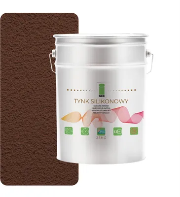 Produktbild von Silikonputz 8016 Außenfarbe Mahagoni 1,5 mm Premium 25 kg