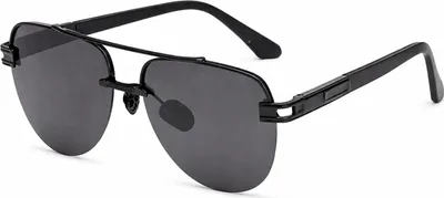 Zdjęcie produktu dla Męskie okulary przeciwsłoneczne z polaryzacją Pilot, czarne, metalowa oprawka, filtr UV 400 kat. 3