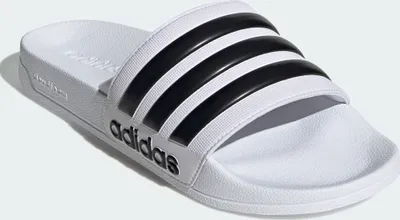 Produktbild von Adidas Herren Pantolette 40253-10, 40253-11, 40253-12, 40253-13, 40253-15, 40253-4, 40253-5, 40253-6, 40253-7, 40253-8, 40253-9 ADI-GZ5921 white/core black/white 10