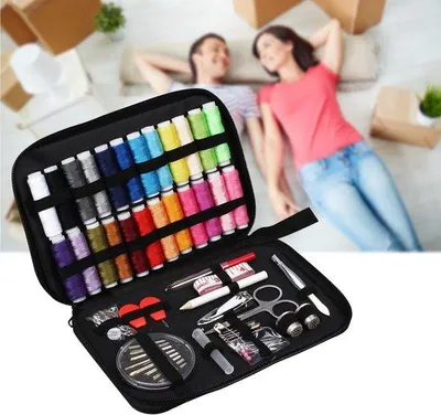 Produktbild von Famanu Nähset für Anfänger - komplette Set in tragbare Hartschale