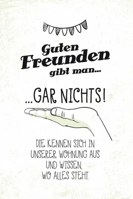 Produktbild von vianmo Holzschild 18x12 cm Guten Freunden gibt man nichts!