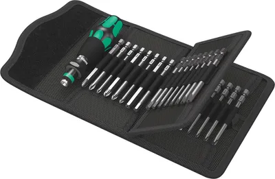 Produktbild von Kraftform Kompakt 62 Schraubendrehersatz 1/4" (inkl. Steckgriff, mit Falttasche)