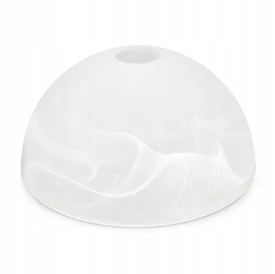Produktbild von LUXOLAR Glasschirm E27 Alabaster Marmor Weiß Halbkugel Ø22 cm BL225WT D220