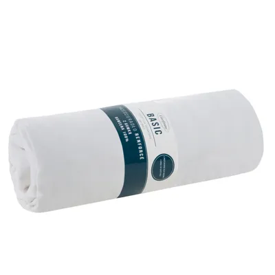 Zdjęcie produktu dla Prześcieradło z gumką Basic 180x200 +30 cm bawełna białe