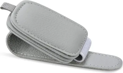 Produktbild von balenie 2 magnetických kožených držiakov slnečných okuliarov do auta, klip na slnečnú clonu - MAGSUNS Grey