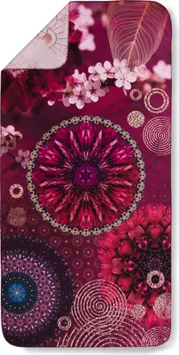 Produktbild von Hip Strandtuch / Sporttuch/ Reisehandtuch mit Mandalas - 50x100 cm - 100% Mikrofaser
