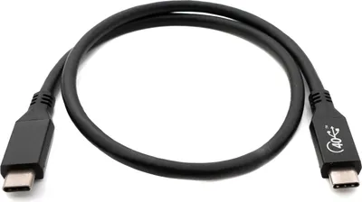 Produktbild von SYSTEM-S USB4 USB Kabel 50 cm Typ C Stecker zu Stecker 40 Gbit/s USB 4.0 in Schwarz