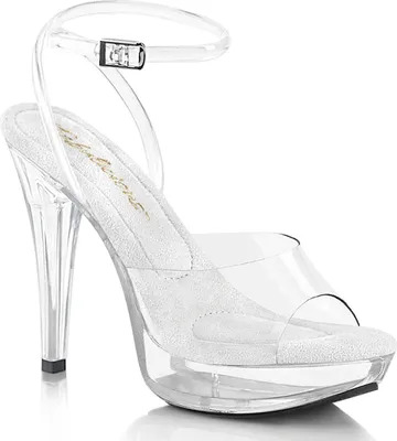 Produktbild von COCKTAIL-506 Fabulicious vegane Damen High Heels transparente Plateausandaletten