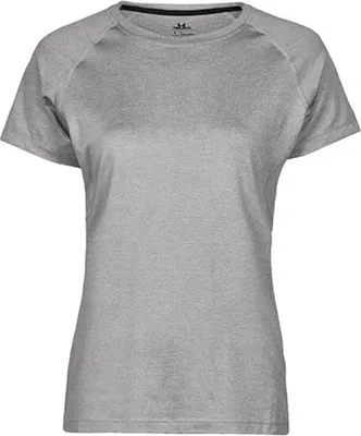 Produktbild von TEE JAYS Damen CoolDry Sport T-Shirt 18.7021 Gr. M grey melange