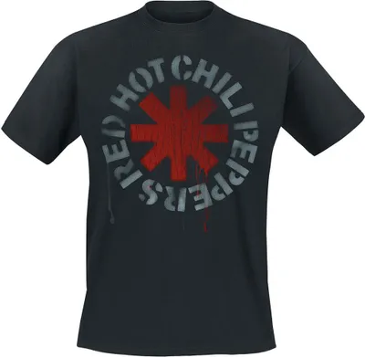 Produktbild von Red Hot Chili Peppers Stencil Black L T-Shirt
