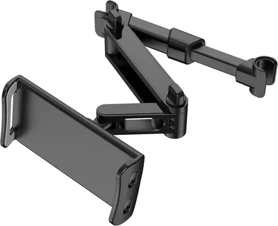 Produktbild von Auto Kopfstützen Tablet Halter, 360° drehbar, verstellbare Kopfstütze, für 4"-11" Tablets, Schwarz