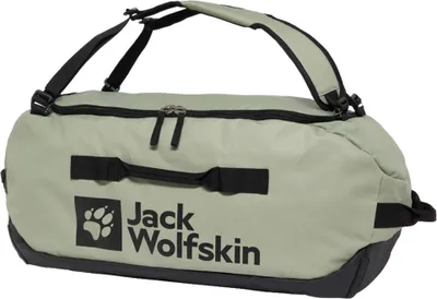 A studio shot of a duffel bag.