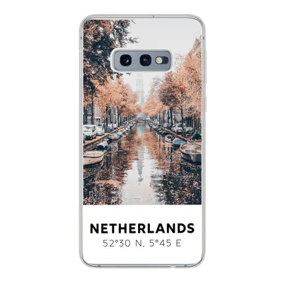 Produktbild von MuchoWow® Handyhülle Schutzhülle Hülle für Samsung Galaxy S10e Niederlande - Amsterdam - Gracht - Herbst Silikon Softcase Handy Hülle - Handy