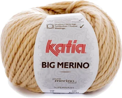 Image de Katia Big Merino 10 Light Beige - Fil à tricoter