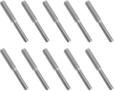 Immagine prodotto di Adattatori a vite in acciaio inossidabile M10/M12 - confezione da 10 pezzi - lunghezza 40 mm - alta resistenza - filettatura doppia - filettatura a vite