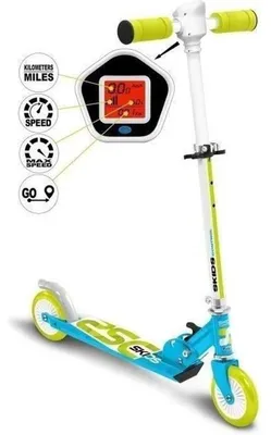 Produktbild von Klapproller mit Tachometer – blau – Schleuderkontrolle