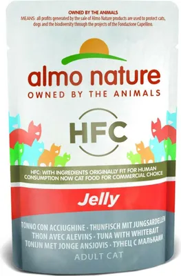 Produktbild von Almo Nature P.B. Natural Jelly Thunfisch & Jungsardellen 55 g