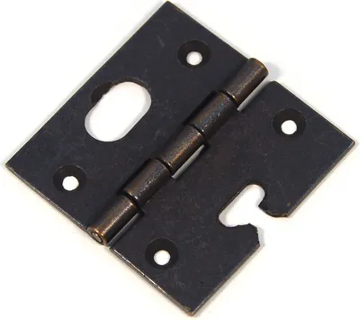 Produktbild von 4 Stück IHC Klapp Hinten Scharnier Wohnmöbel Schrank Tür-Scharnier Bronze Höhe: 50mm