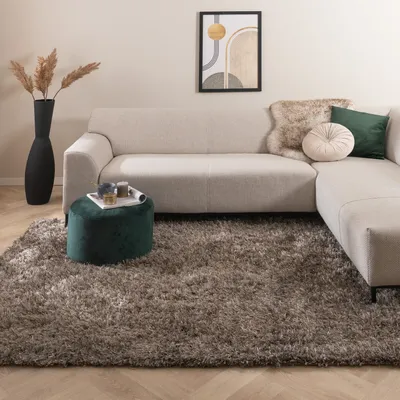 Produktbild von Volero - Shaggy Teppich - Grace Grau - 200x290 cm - Wohnzimmer, Esszimmer, Schlafzimmer - Industrielle, Ländlich, Modern, Skandinavisch