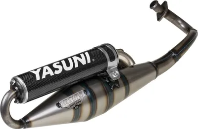 Zdjęcie produktu dla Układ wydechowy Yasuni Scooter Z z homologacją, carbon kompatybilny z Piaggio, Piaggio Typhoon, Gilera Runner Aprilia SR R LC Street NRG Power AC SP Extreme Zip SSL 25 2