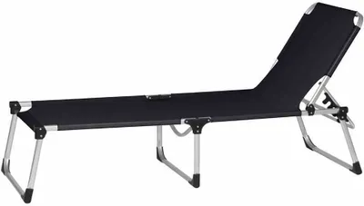 Produktbild von Gartenliege >Alu-XXL< in silber, Aluminium - 209x86x69cm (BxHxT)