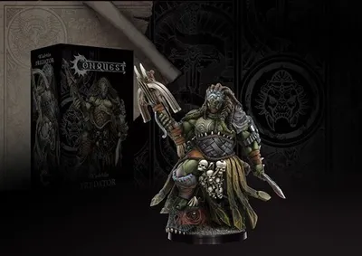 Produktbild von Conquest W'adrhun Predator Charaktermodell Tabletop-Figur 38 mm Maßstab unbemalt Montage erforderlich