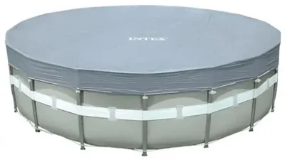 Zdjęcie produktu dla Intex 28041, Pokrywa basenu, Nad basenem naziemnym, Okrągły, Niebieski, PCW, Polietylen, 5,49 m
