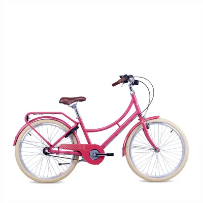 Produktbild von 24 Zoll Kinderfahrrad, 3-Gang, Mädchenfahrrad, S’COOL chiX classic, ab 7–11 Jahre, 130–145 cm, Braun