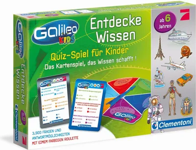 Produktbild von Clementoni Galileo - Kids Wissens-Quiz für Kinder (ab 6 Jahren)