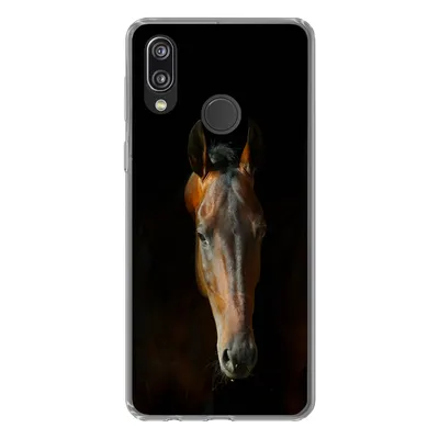 Produktbild von MuchoWow® Handyhülle Schutzhülle Hülle für Huawei P20 Lite (2020) Pferde - Tiere - Braun Silikon Softcase Handy Hülle - Kartenhalter