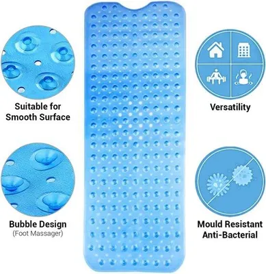 Productafbeelding van Famanu antislip badmat, 100 x 40 cm, met 200 zuignappen - wasbaar in de machine en duurzaam