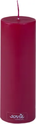 Produktbild von Stumpenkerze Bordeaux, Ø 50 x 150 mm - Brenndauer ca. 42 Stunden