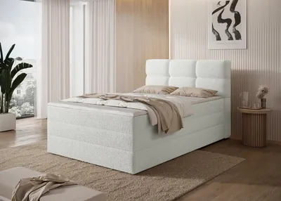Obrázek produktu pro Kontinentální postel 120x200 MORVIO - bílá