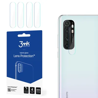 Produktbild von 3mk Hybridglas Lens Protection für Xiaomi Mi Note 10 Lite Kamera Objektiv Kameralinse 0,16mm 6H (4 Stück)