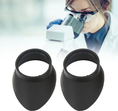 Obrázek produktu pro 2 kusy gumových okulárů, vnitřní průměr 29 mm, skládací kryt okuláru pro mikroskopický okulár, přístrojový dalekohled