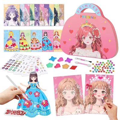 Produktbild von Prinzessin Dress Me Up Stickerbuch Top Model Stickerbuch Papierbastelsets