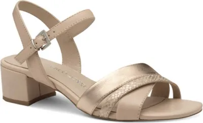 Produktbild von Marco Tozzi Sandalen 22821044, vegan, mit Klettverschluss, 7,5 cm Sohlenhöhe, Powder Comb