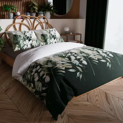 Zdjęcie produktu dla Pościel, pościel z satyny bawełnianej, wysoka jakość 200x220 Liście