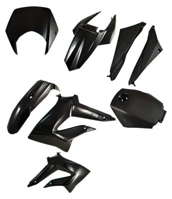 Immagine prodotto di Kit Carena 8 Pezzi Nero Str8 Per Derbi Drd X-Treme 2011-2017
