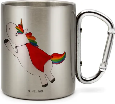 Produktbild von Mr. & Mrs. Panda Thermobecher Einhorn Geburtstag - Transparent - Geschenk, Edelstahl Trinkbecher, thermotasse, Einhörner, Unicorn, Geburtstagsgeschenk, Teetasse, Freundin