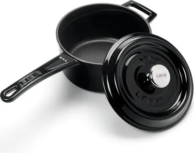 Produktbild von LAVA Metall-Kochtopf Ø 16 cm 135 L Gusseisen Schwarz LVYSOS16K2B
