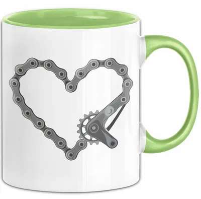 Produktbild von Radfahrer Tasse Geschenkidee für Fahrradfahrer (Grün)